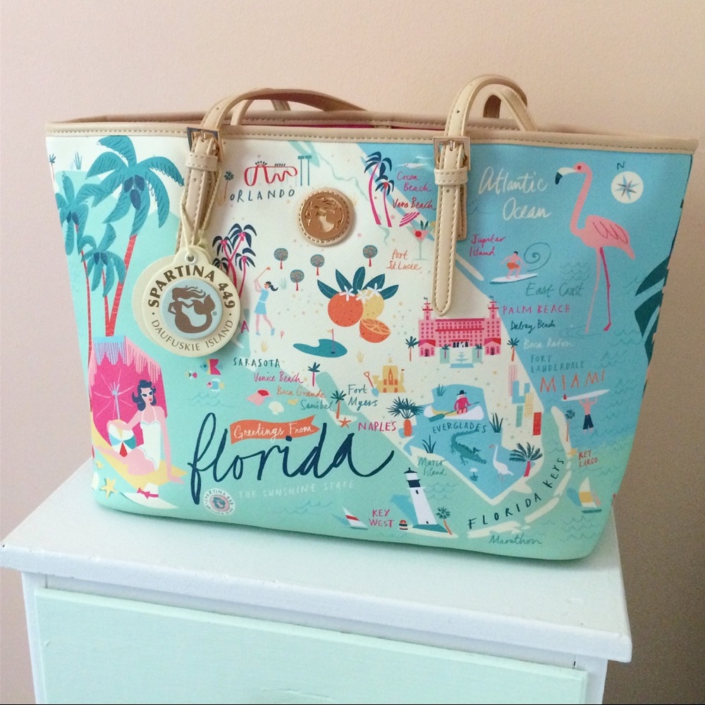 EUC Spartina Florida large tote